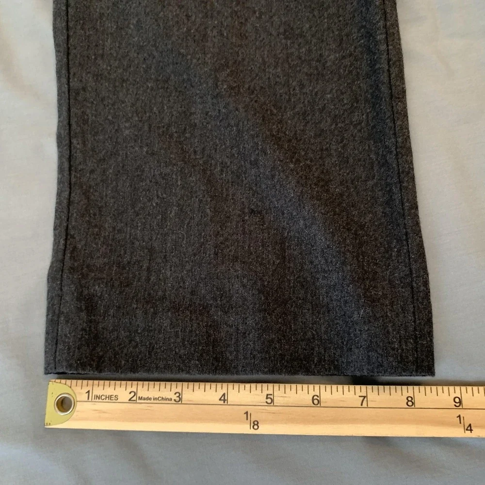 Lauren Ralph Lauren Pants Mens 42x32 Gray Wool Flat Front Straight Leg Dress